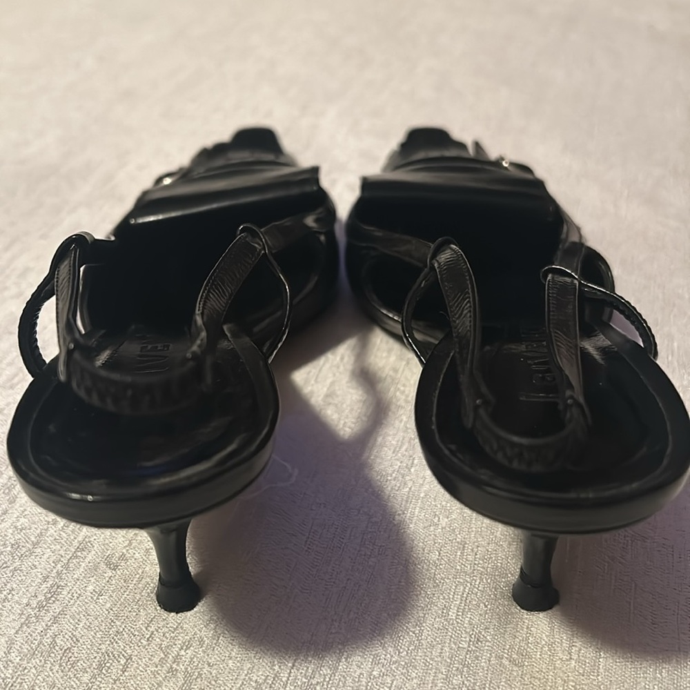 Givenchy Leather Slingback Pointed-Toe Elegant Black Women's Heels Size 5.5 - Picture 6 of 12
